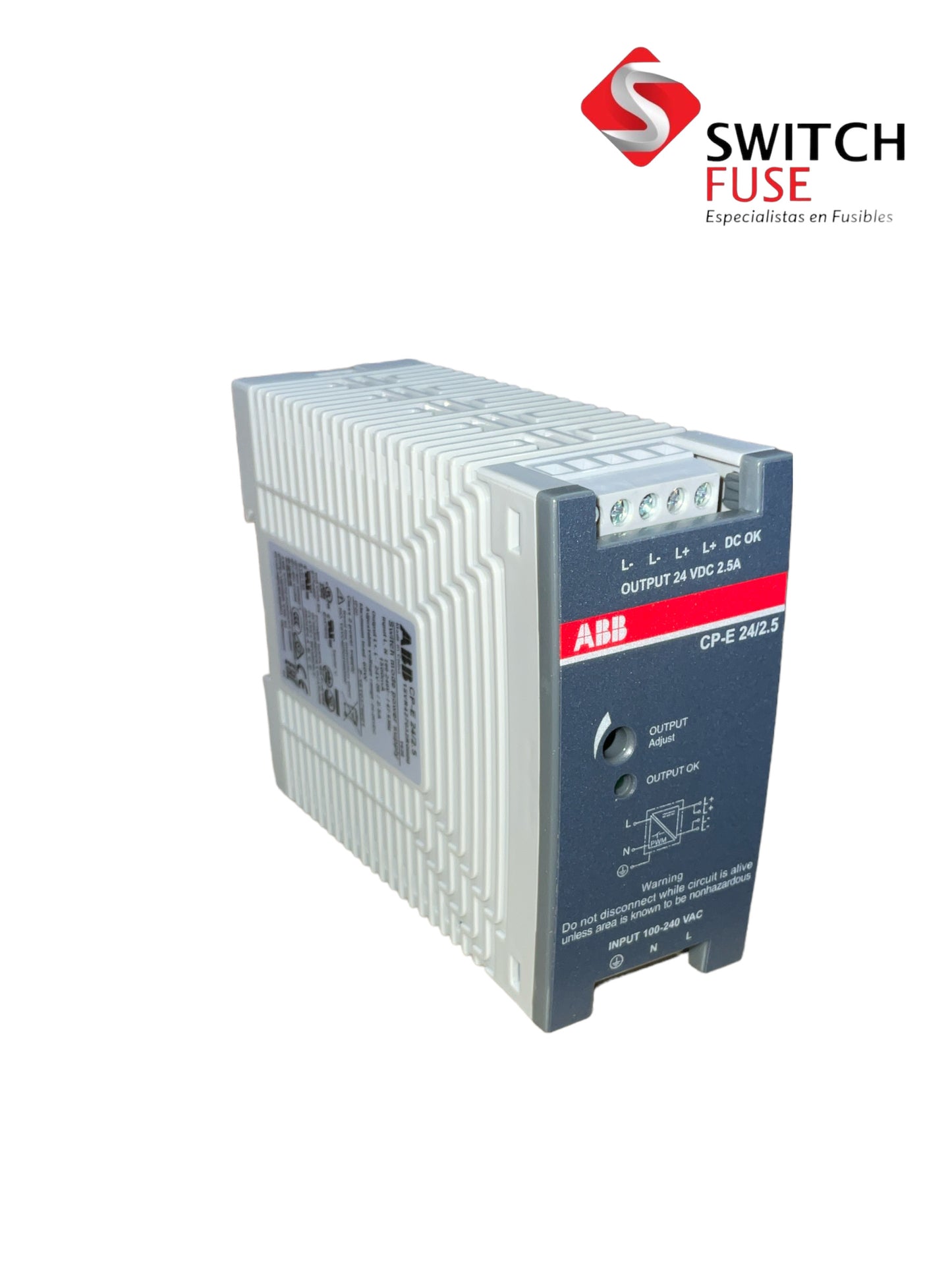 FUENTE DE PODER E:100-240VAC S:24VDC/2.5A
